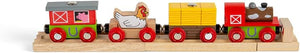 BIGJIGS BJT466 WOODEN FARMYARD TRAIN