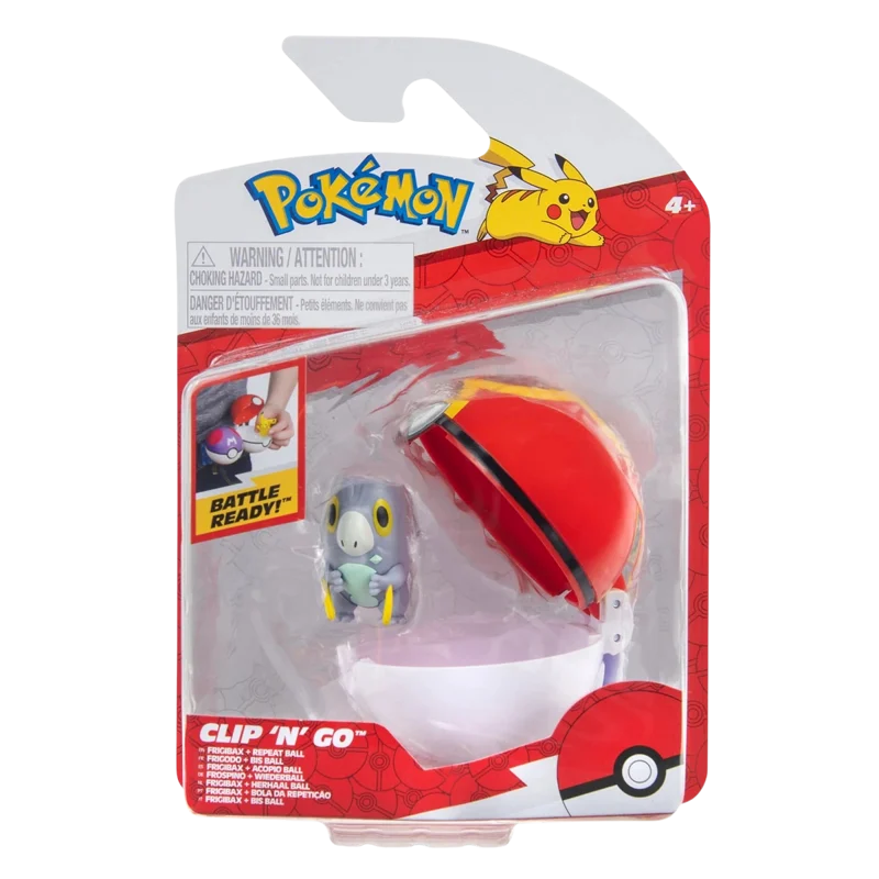 POKEMON PKW4153 CLIP N GO BALL FRIGIBAX & REPEAT BALL