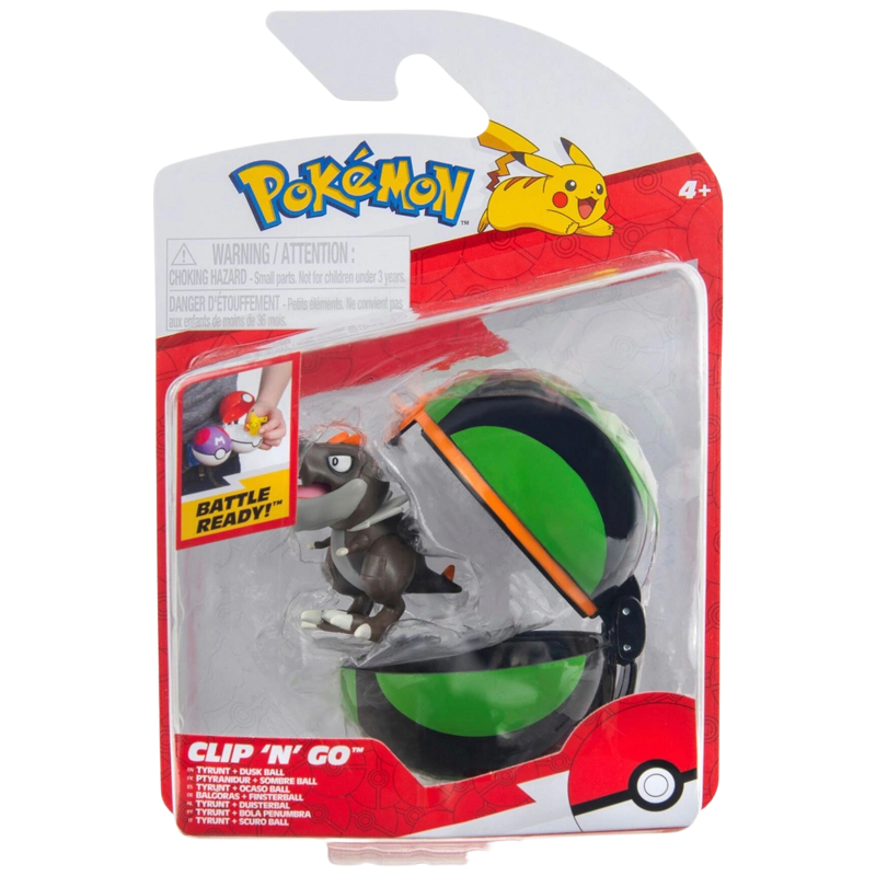POKEMON PKW4154 CLIP N GO BALL TYRUNT & DUSK BALL