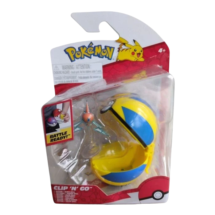 POKEMON PKW4155 CLIP N GO BALL ROTOM & QUICK BALL