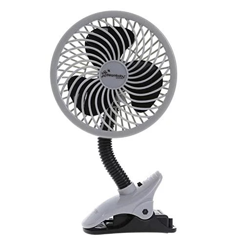 DREAMBABY EZY FIT DELUXE FAN GREY & BLACK