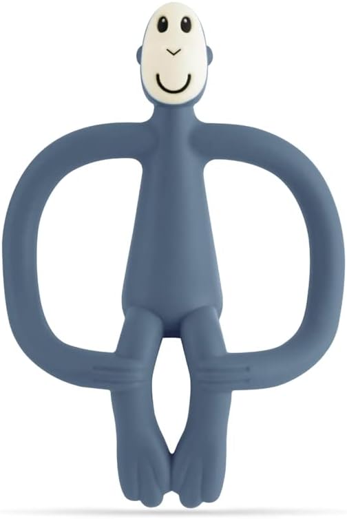 MATCHSTICK MONKEY AIRFORCE BLUE MONKEY TEETHER