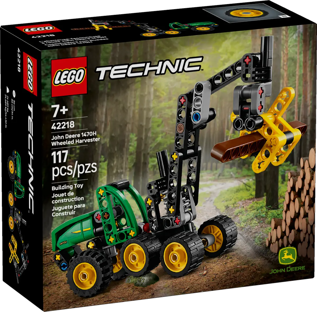LEGO 42218 TECHNIC JOHN DEERE 1470H WHEELED HARVESTER