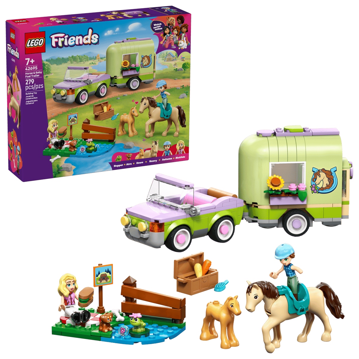 LEGO 42695 FRIENDS HORSE & BABY FOAL TRAILER