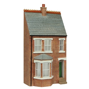 SCENECRAFT 44-0213G LOW RELIEF LEFT HAND BAY TERRACE GREEN OO SCALE