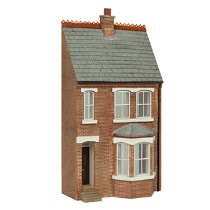 SCENECRAFT 44-0214B  LOW RELIEF RIGHT HAND BAY TERRACE BLACK  OO SCALE