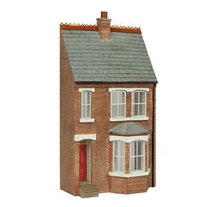 SCENECRAFT 44-0214R  LOW RELIEF RIGHT HAND BAY TERRACE RED  OO SCALE