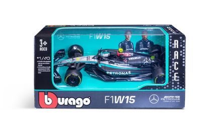 6 BURAGO 60039B NO44 MERCEDES AMG F1W15 LEWIS HAMILTON F1 CAR 1/43RD SCALE