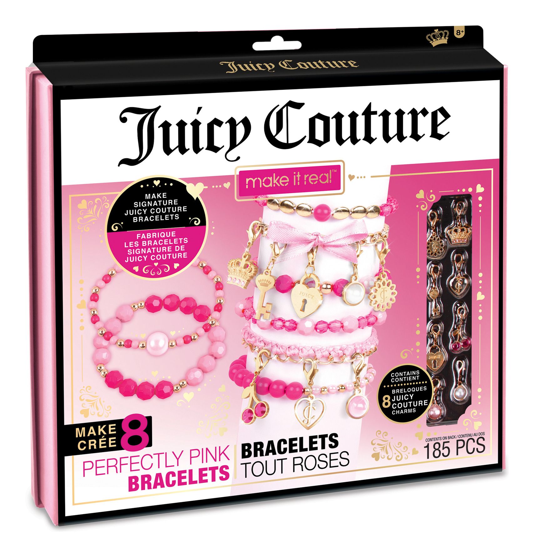 ** 50% OFF **  MAKE IT REAL 4413 JUICY COUTURE PERFECTLY PINK BRACELETS