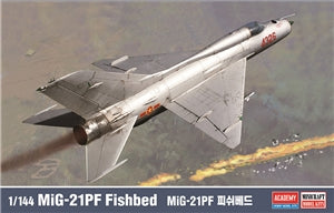 ACADEMY 12664 VPAF (North Vietnam) MiG-21PF Fishbed front-line interceptor Aircraft  1/144TH SCALE