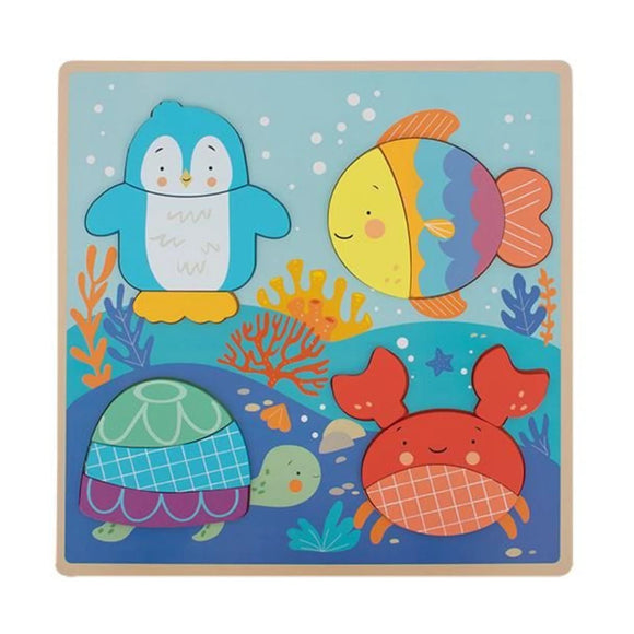 FIRST STEPS PS871 LEARN AND PLAY WOODEN MY FIRST PUZZLES