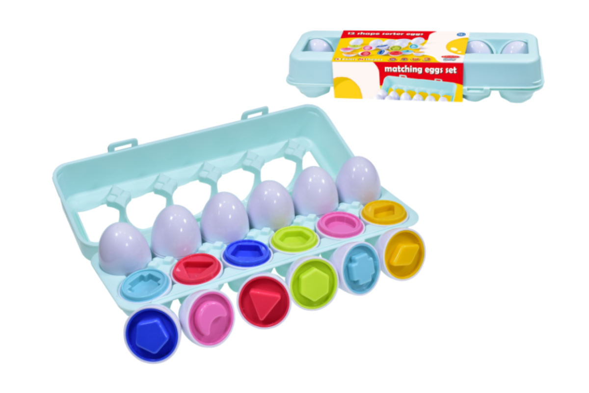 INFUNBEBE TY6787 12 SHAPE SORTER EGGS