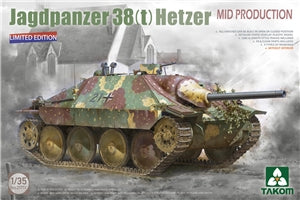 TAKOM 2171X  German WWII Jagdpanzer 38(t) Hetzer Mid Production Limited Edition 1/35 SCALE