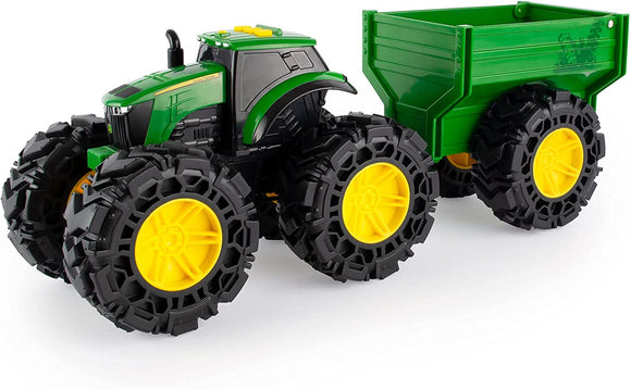 BRITAINS 47353 JOHN DEERE MONSTER TREADS TRACTOR WITH WAGON