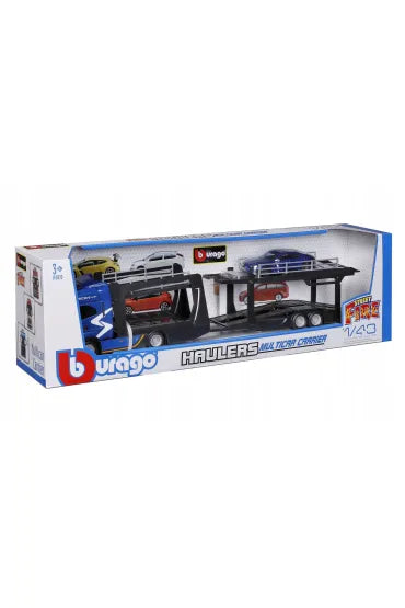 BURAGO 18-31475 IVECO S-WAY CAR TRANSPORTER WITH AUDI RS E-TRON GT 1/43RD SCALE