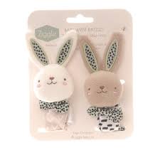 ZIGGLE TOY4976 BUNNIES WRIST RATTLES