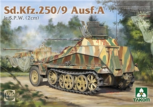 TAKOM  2213  German Army SdKfz 250/9 Ausf A le SPW (2 cm) Half-Track  1/35 SCALE