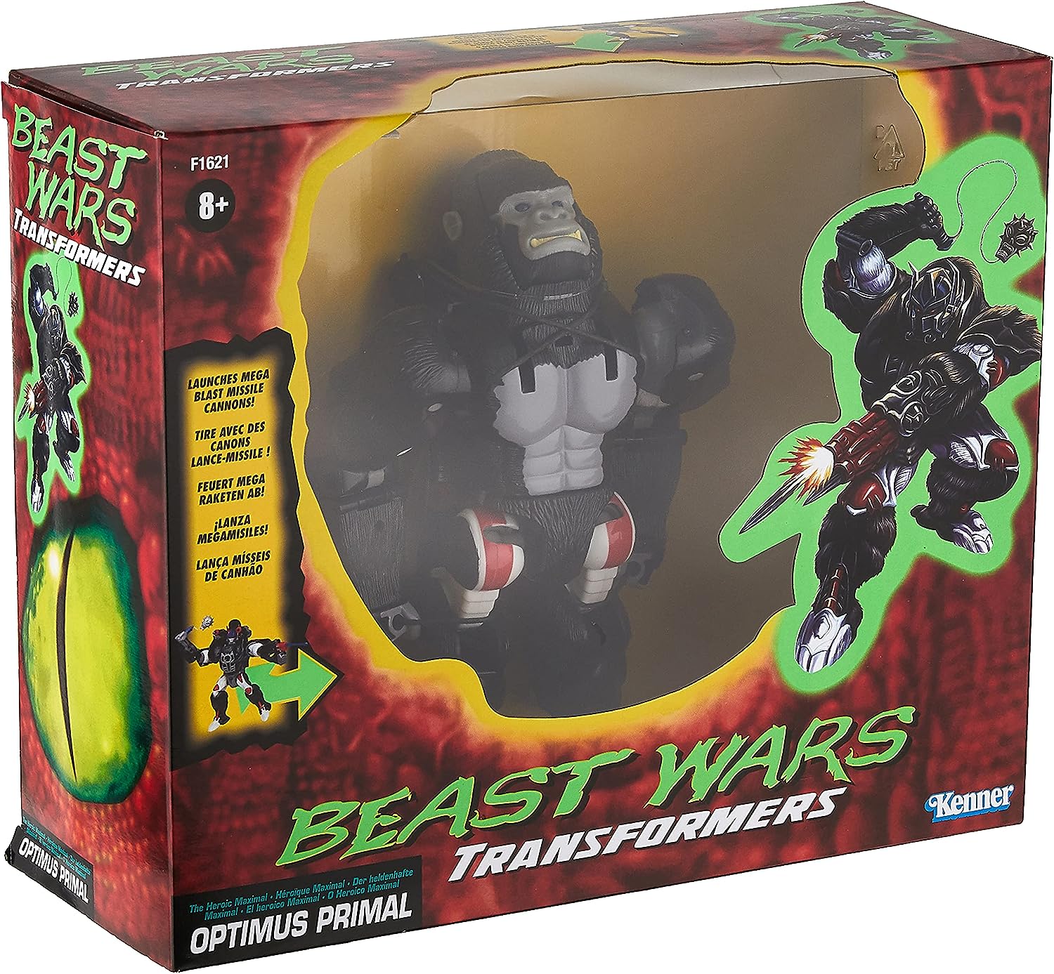 TRANSFORMERS BEAST WARS F1621 THE HEROIC MAXIMAL OPTIMUS PRIMAL