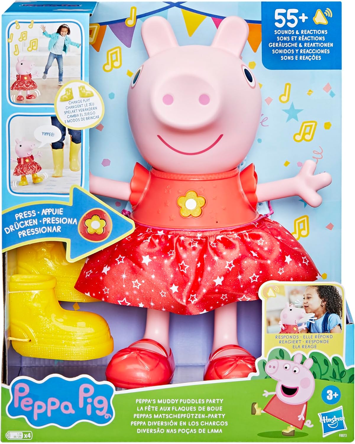PEPPA PIG F8873 PEPPA'S MUDDY PUDDLES PARTY 55+ SOUNDS AND REACTIONS