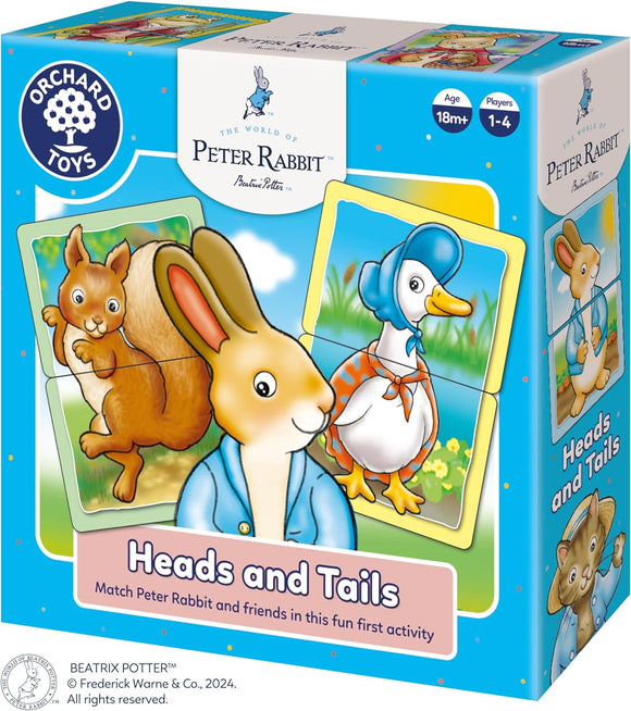ORCHARD TOYS WPR001 PETER RABBIT HEADS AND TAILS GAME