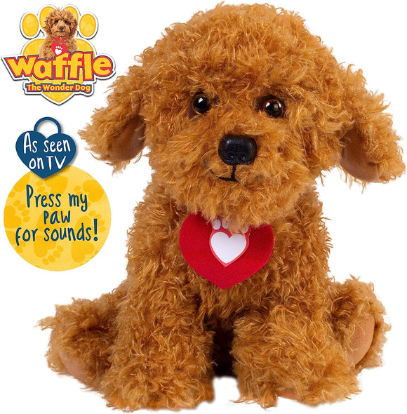 GOLDEN BEAR 3401 WAFFLE THE WONDER DOG SOFT TOY WITH SOUNDS