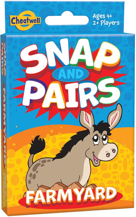 CHEATWELL GAMES 12605 FARMYARD SNAP AND PAIRS CARD GAME