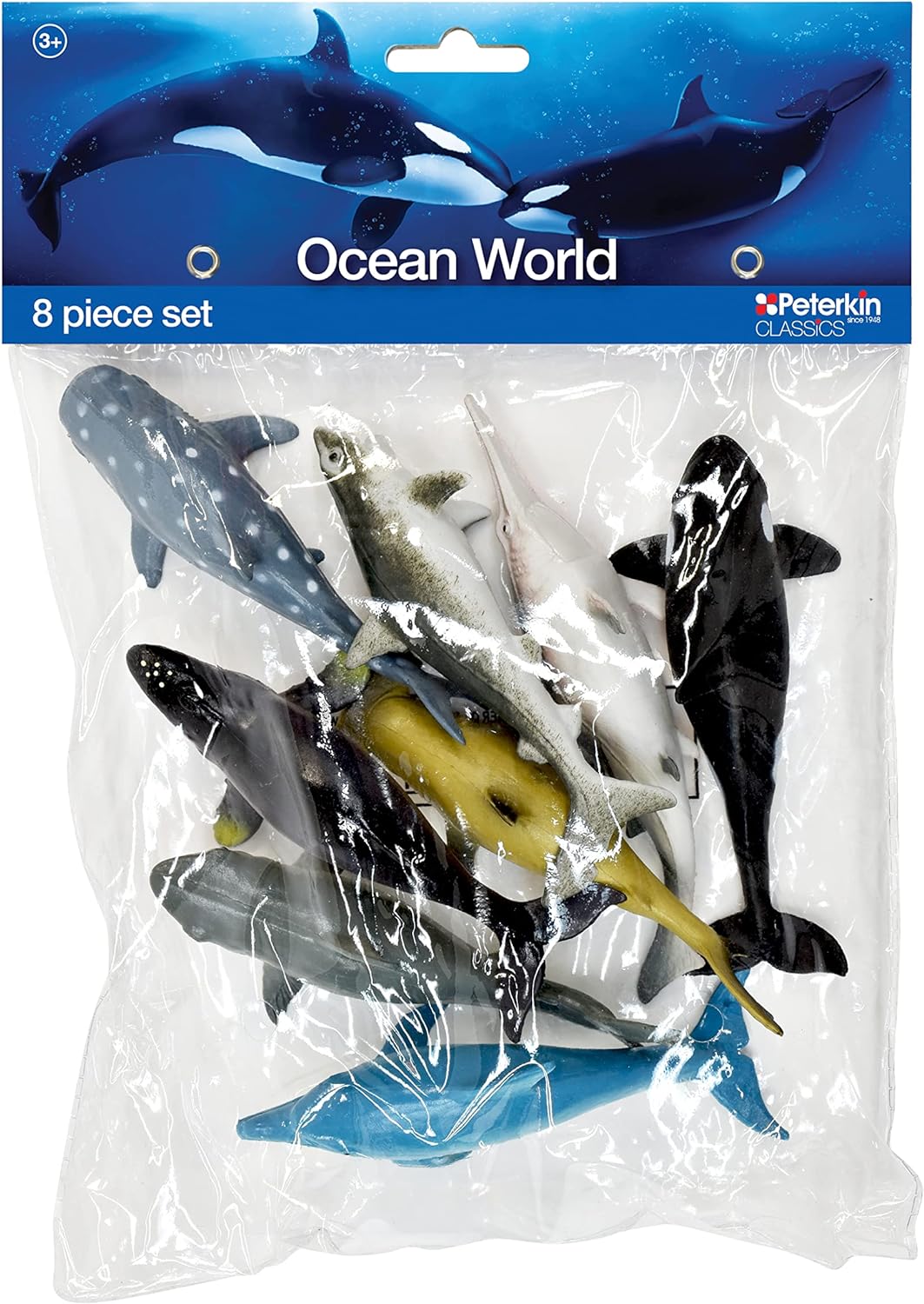 PETERKIN 21038 OCEAN WORLD 8 PIECE SEA LIFE SET