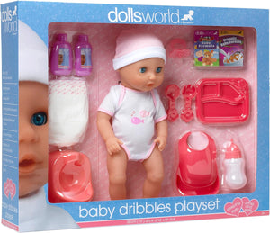 ** £10 OFF ** DOLLS WORLD 60228 BABY DRIBBLES PLAYSET