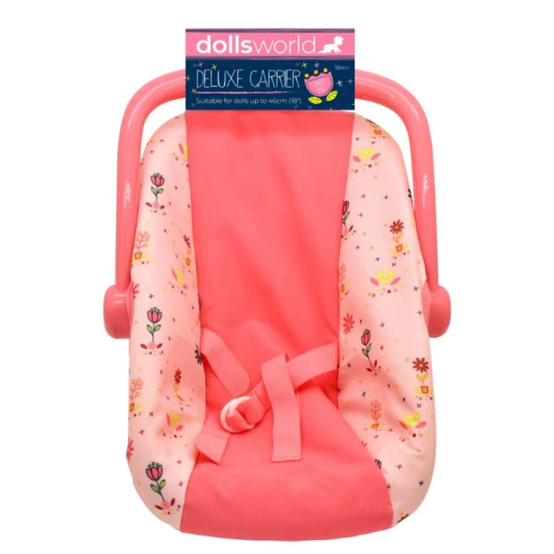 DOLLS WORLD 78714 CAR SEAT CARRIER PINK