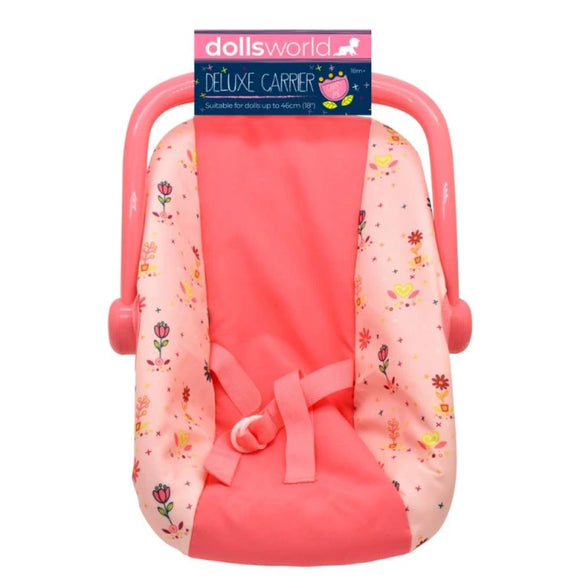 DOLLS WORLD 78714 CAR SEAT CARRIER PINK
