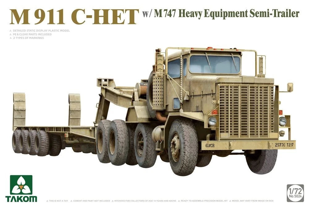 TAKOM 05024 US ARMY M911/M747 HEAVY EQUIPMENT SEMI TRAILER