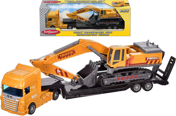 TRANZMASTERS TY5549 LORRY TRANSPORTER WITH CONSTRUCTION VEHICLE