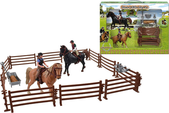 KANDY TOYS TY4194 HORSE AND RIDER SET