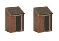 SCENECRAFT 44-554 Outhouses (x2) 00 GAUGE