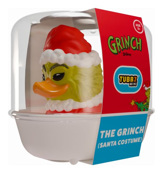 TUBBZ GRINCH SANTA COSTUME MINI  RUBBER DUCK VINYL FIGURE