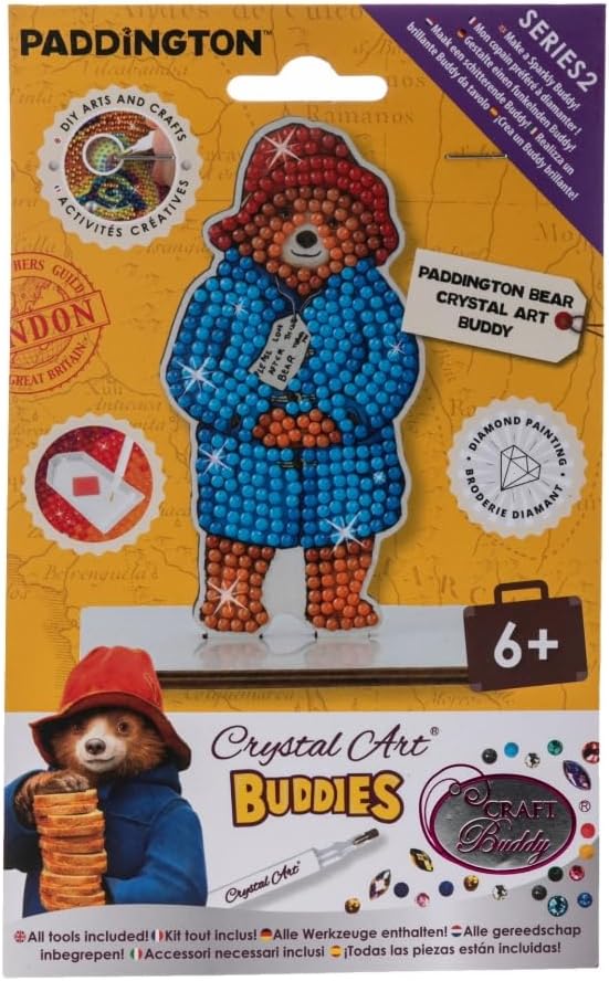 CRAFT BUDDY CAFGR-PDB001 PADDINTON BEAR CRYSTAL ART BUDDIES