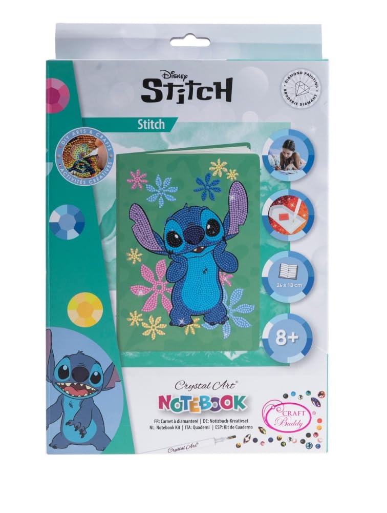 CRAFT BUDDY CANJ-DNY604 CRYSTAL ART STITCH NOTEBOOK KIT