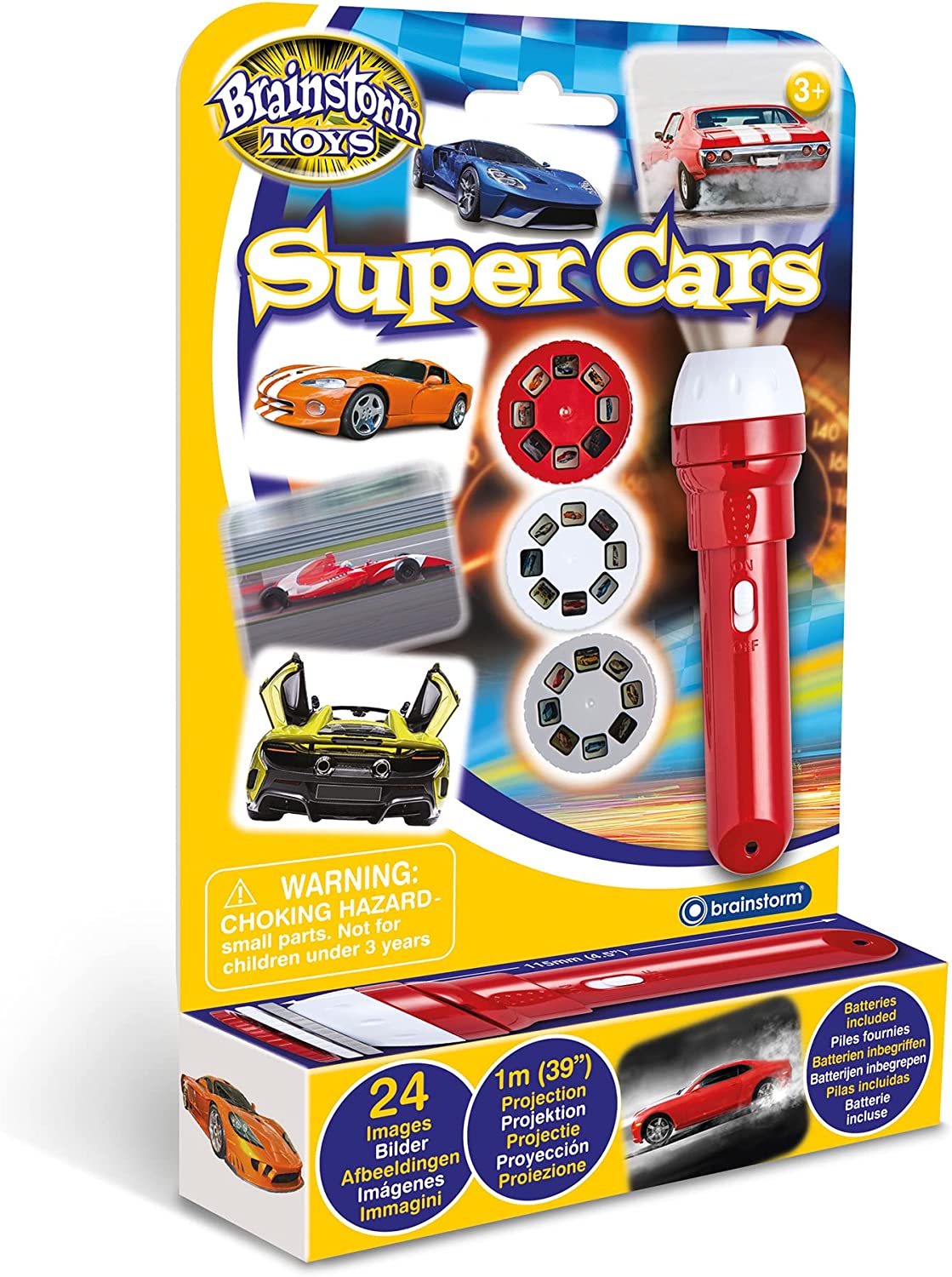 BRAINSTORM E2047 SUPER CARS TORCH & PROJECTOR