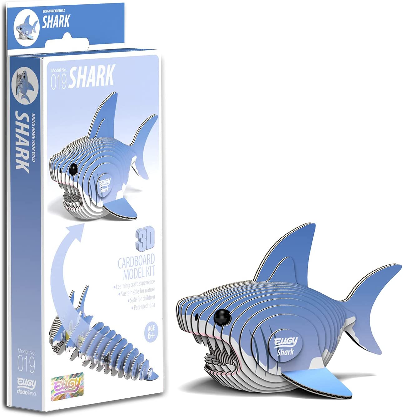 EUGY D5006 SHARK 3D CARDBOARD MODEL KIT