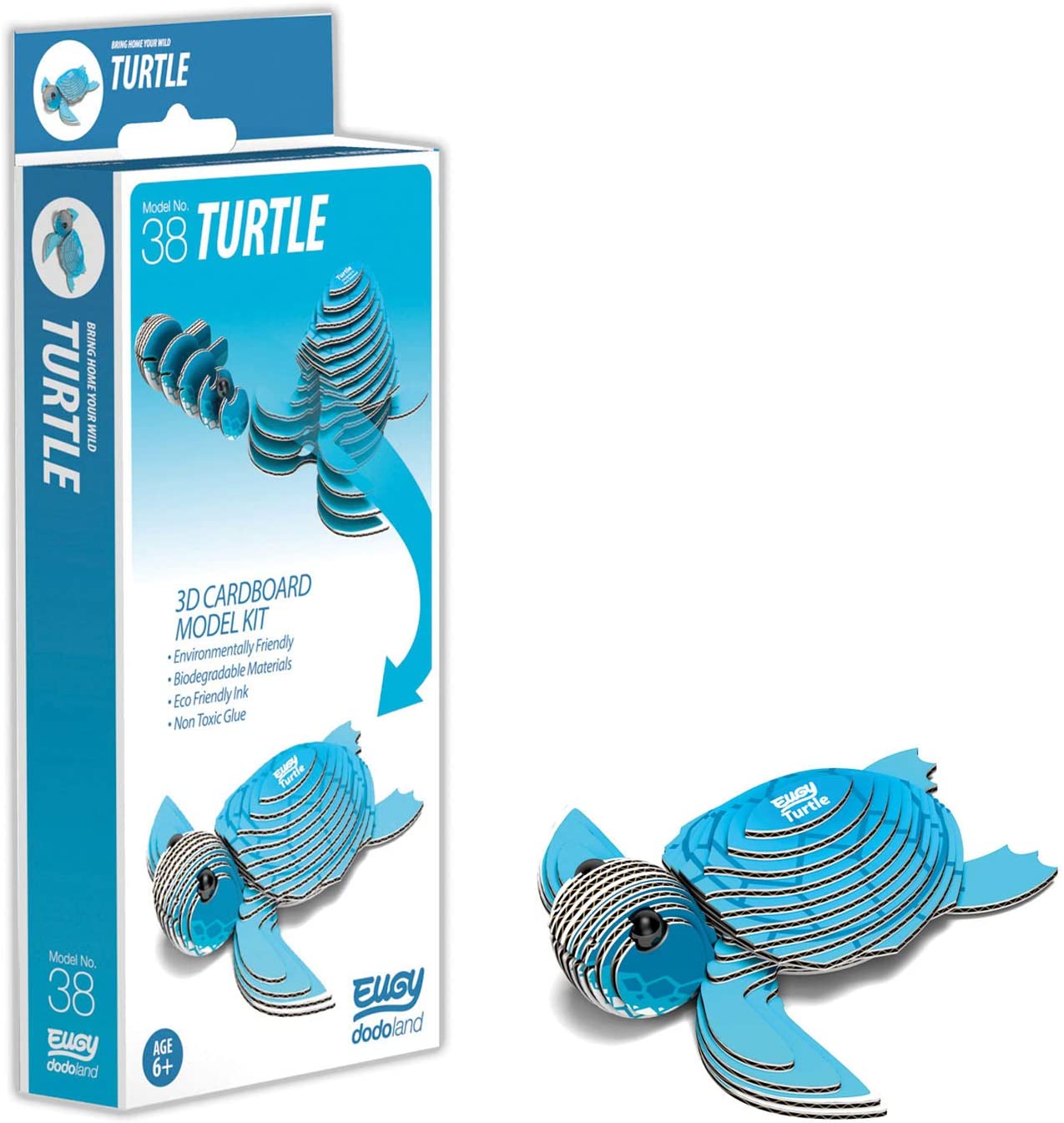 EUGY D5017 TURTLE 3D CARDBOARD MODEL KIT