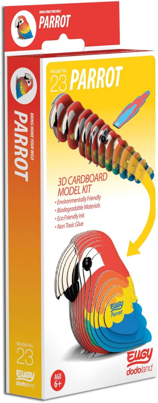 EUGY D5021 PARROT 3D CARDBOARD MODEL KIT