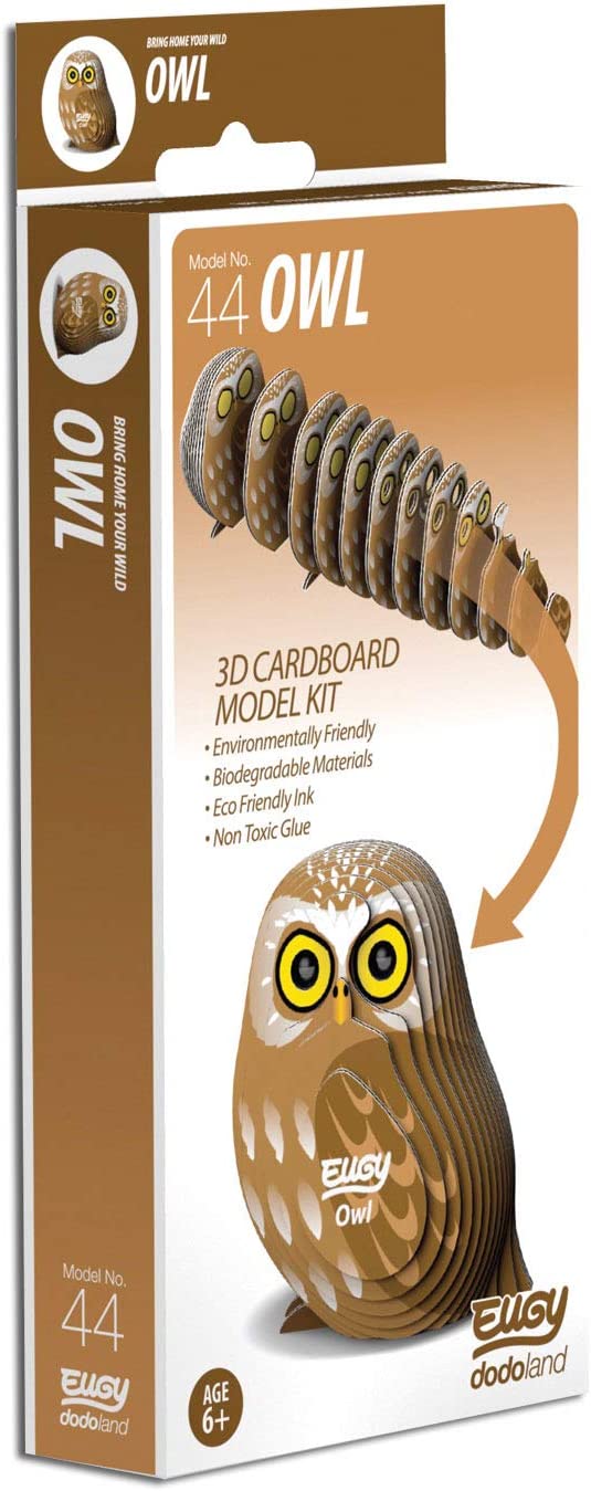 EUGY D5023 OWL 3D CARDBOARD MODEL KIT