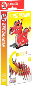 EUGY D5051 RED DRAGON 3D CARDBOARD MODEL KIT