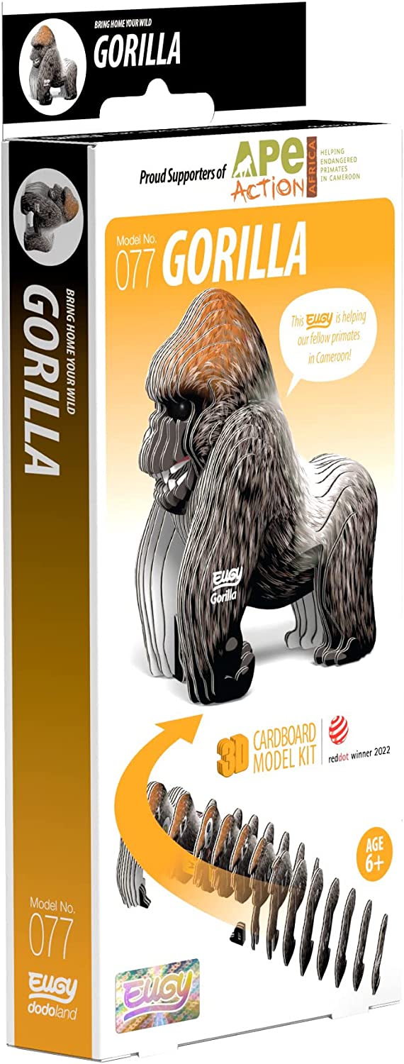 EUGY D5045 GORILLA 3D CARDBOARD MODEL KIT