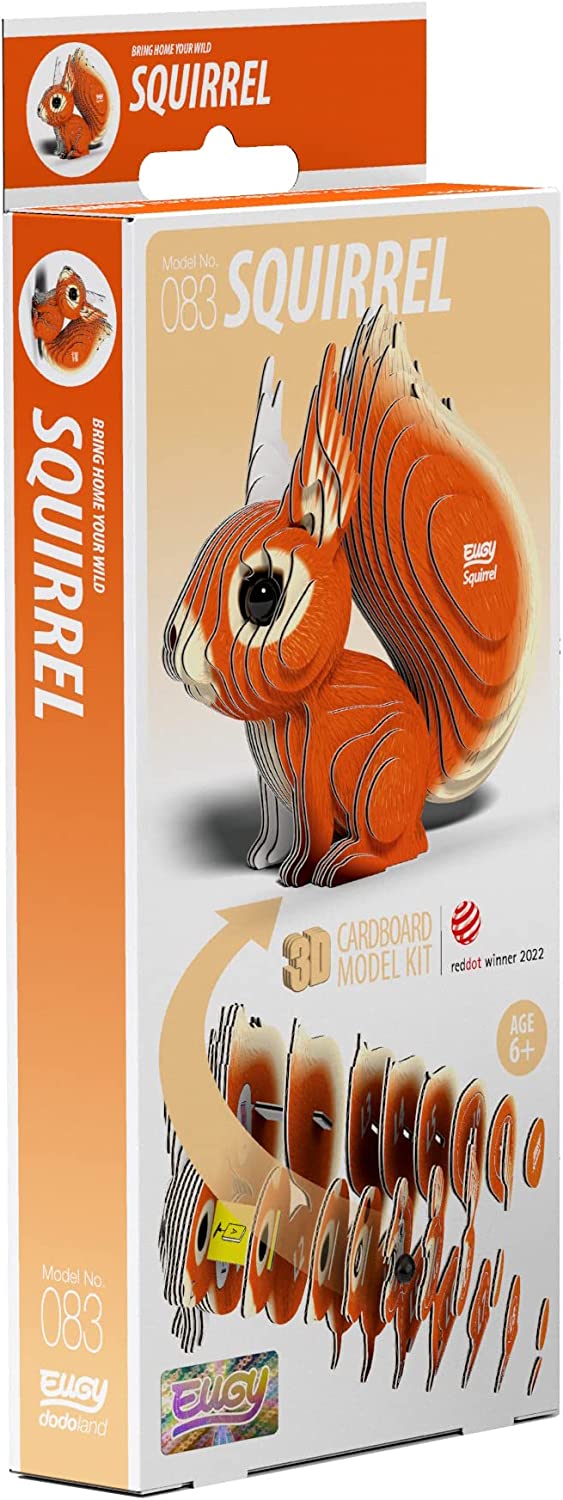 EUGY D5050 SQUIRREL 3D CARDBOARD MODEL KIT