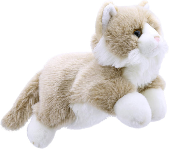 THE PUPPET COMPANY PC001828 FULL-BODIED CAT (BEIGE & WHITE) PUPPET