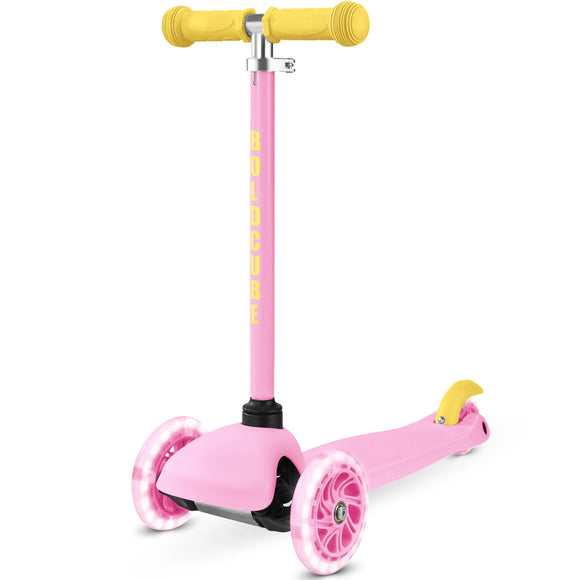 BOLDCUBE SKY008 3 WHEEL SCOOTER PINK LIGHT UP WHEELS