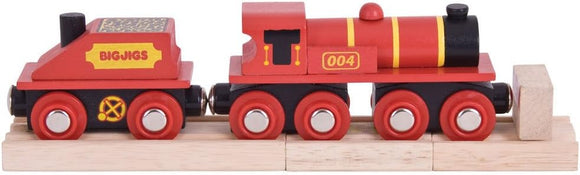 BIGJIGS RAIL BJT418 WOODEN BIG RED ENGINE