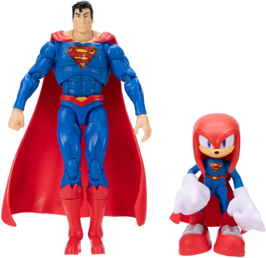 DC SONIC THE HEDGEHOG 2428984 KNUCKLES WITH SUPERMAN FIGURE PACK