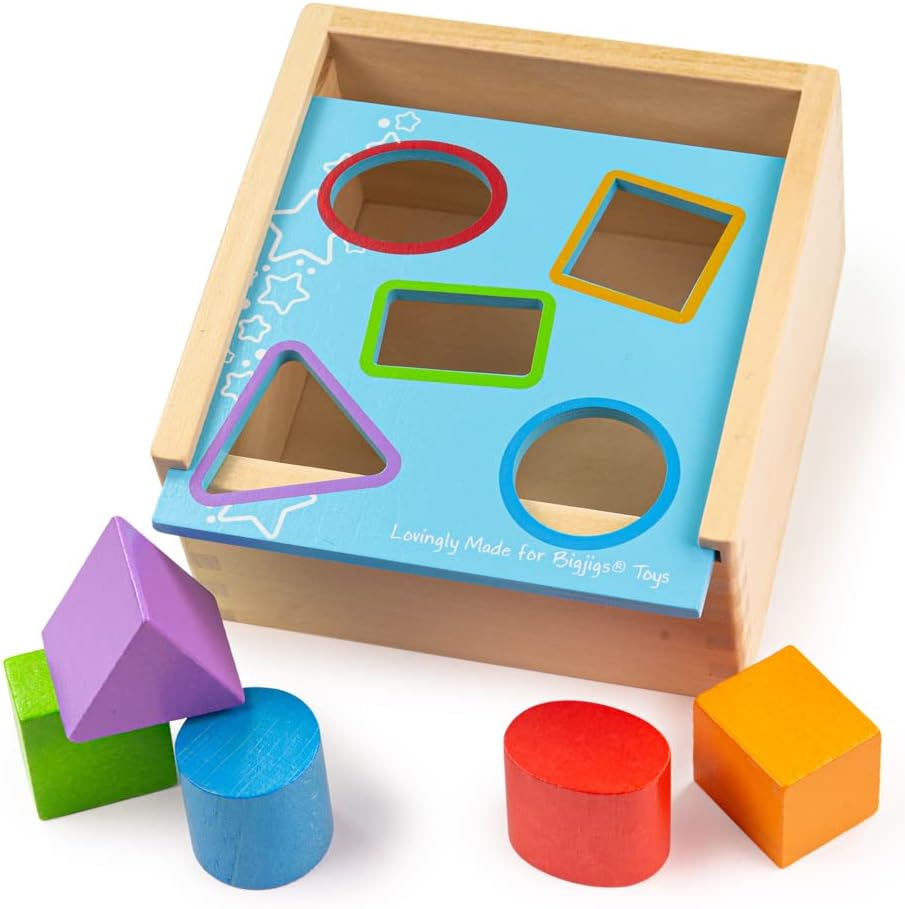 BIGJIGS BB093 WOODEN POSTING BOX SORTER